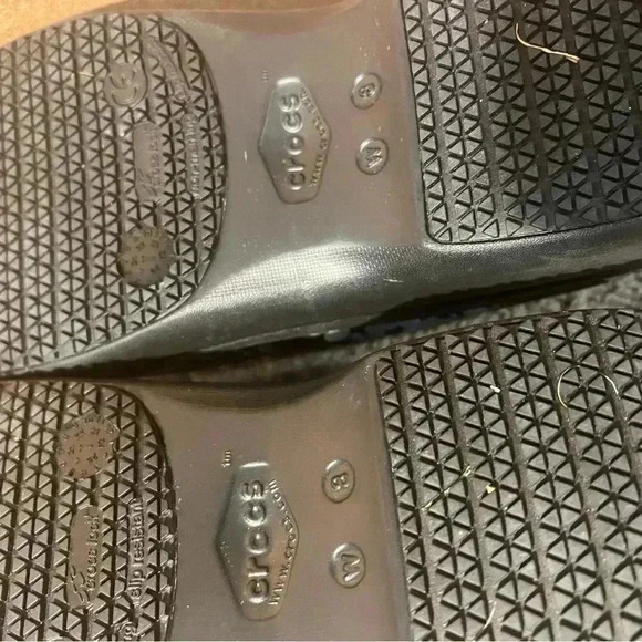 Crocs Women Size 8 Black Floral Neria Pro II Graphic Clog Comfort Footwear - Picture 9 of 9